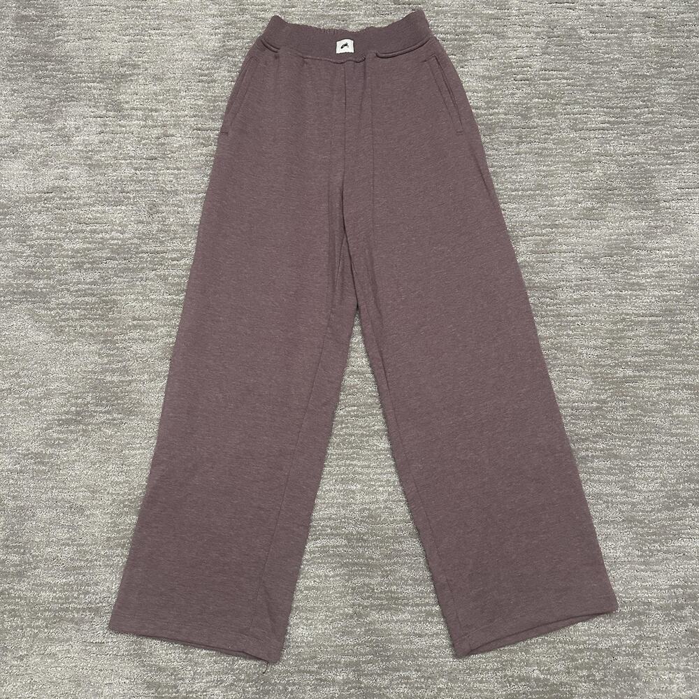 Alphalete Pants Womens Large Purple Wide Leg Sweatpants Pockets Lounge